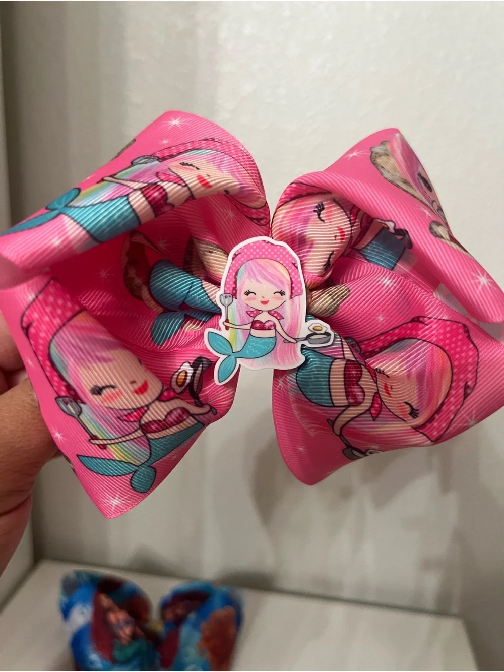 Kids Mermaid/ Unicorn Bow bundle,Pink, Teal, Blue
